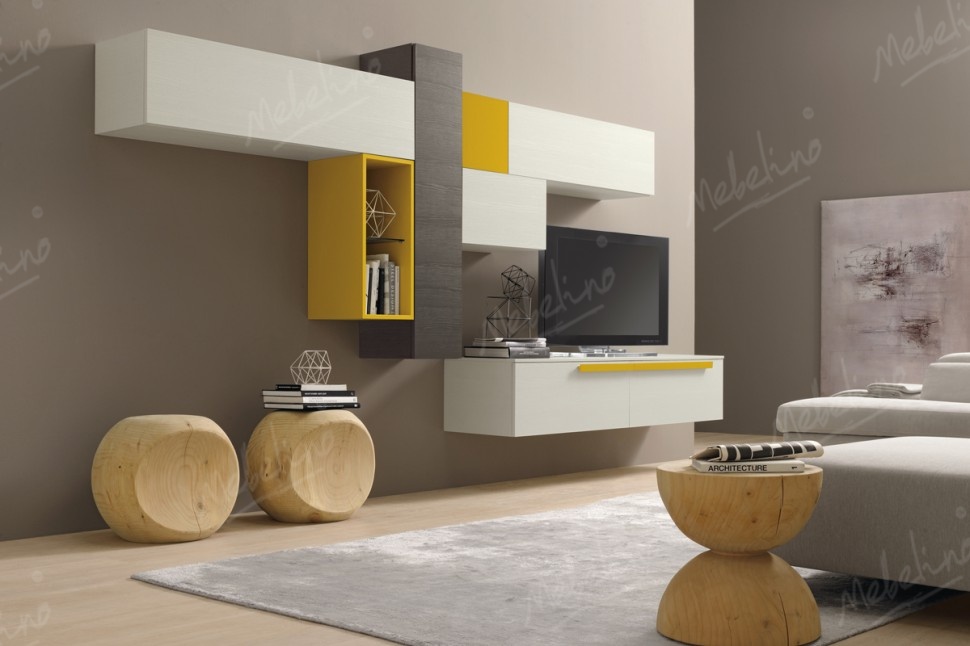 Яркая мебель для современной гостиной в трех цветах PC471