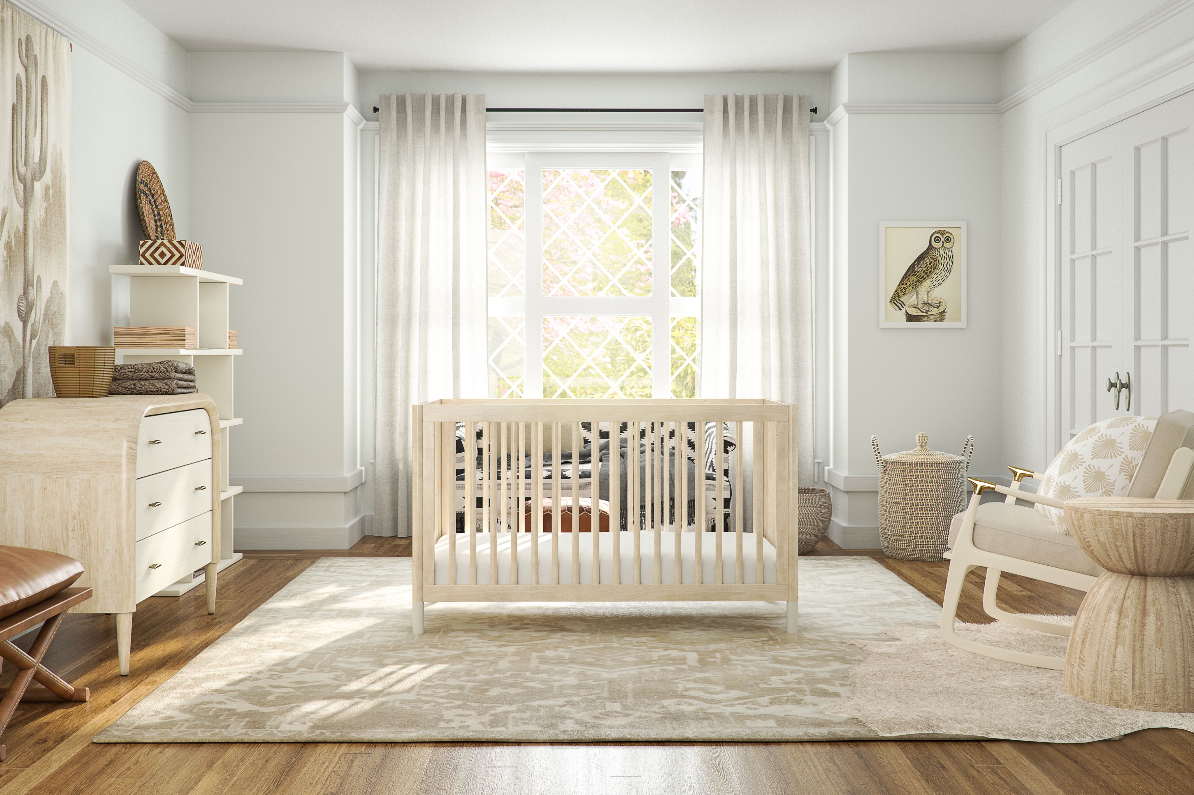 Белая классическая мебель для младенца Md318