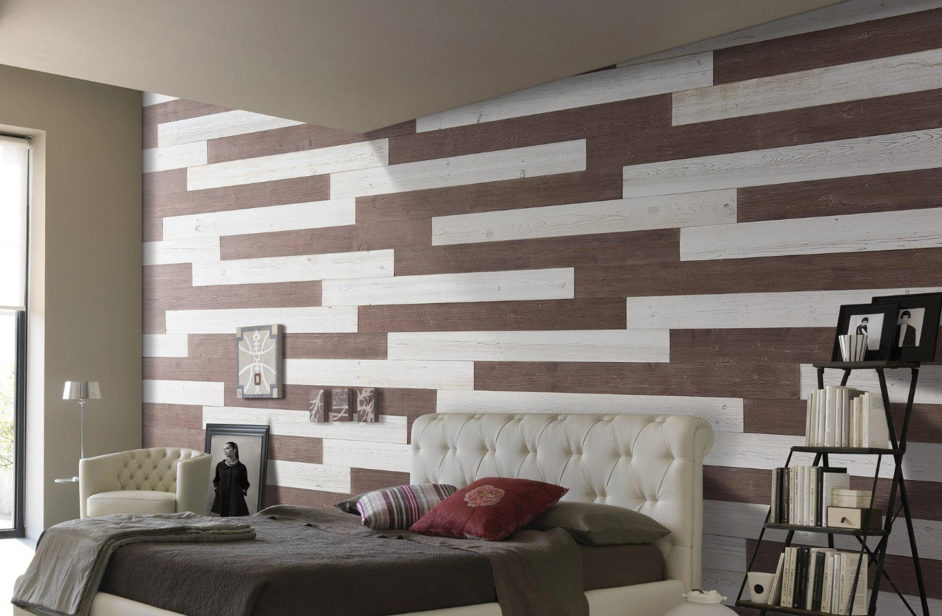Стеновая панель «Пазл» в шоколадно-белых цветах ST97