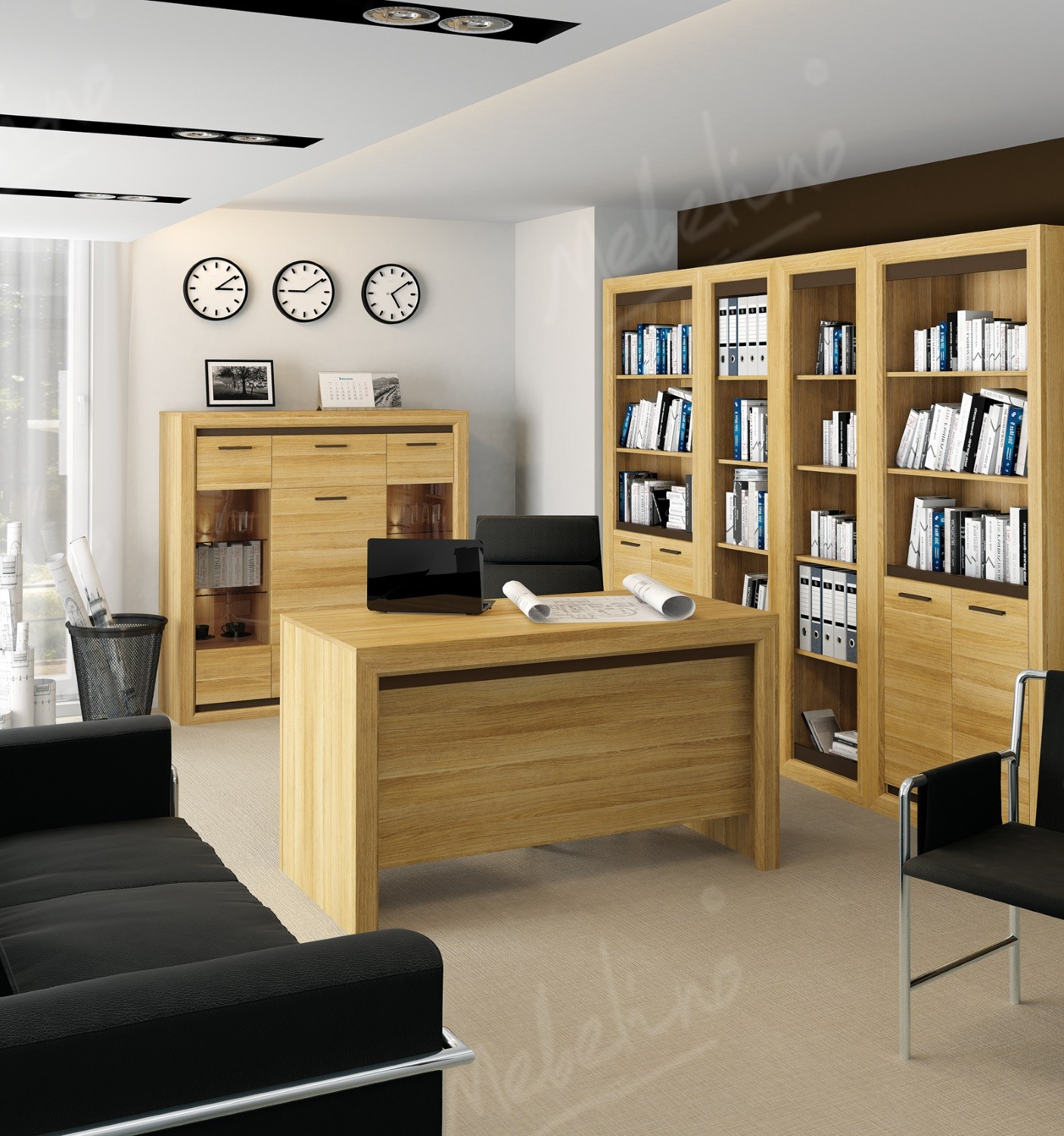 Роскошная офисная мебель из массива дерева OM 208