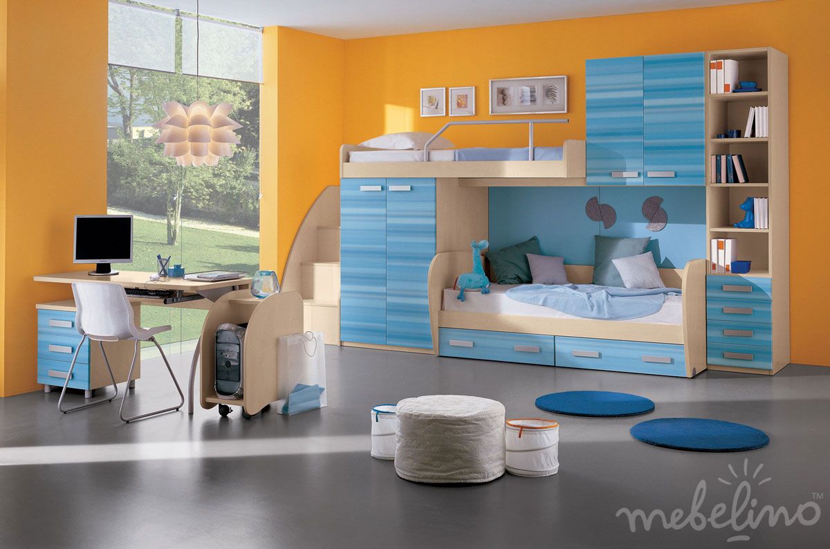 Мебель для детской в морских цветах Md07