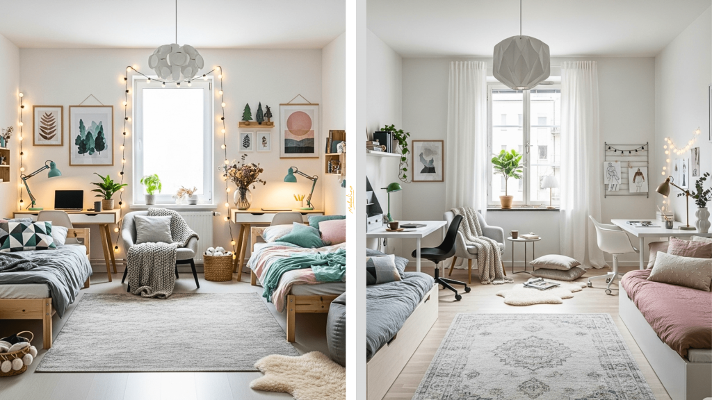 Дизайн комнаты для мальчика и девочки в скандинавском стиле Дизайн комнаты для мальчика и девочки в скандинавском стиле
