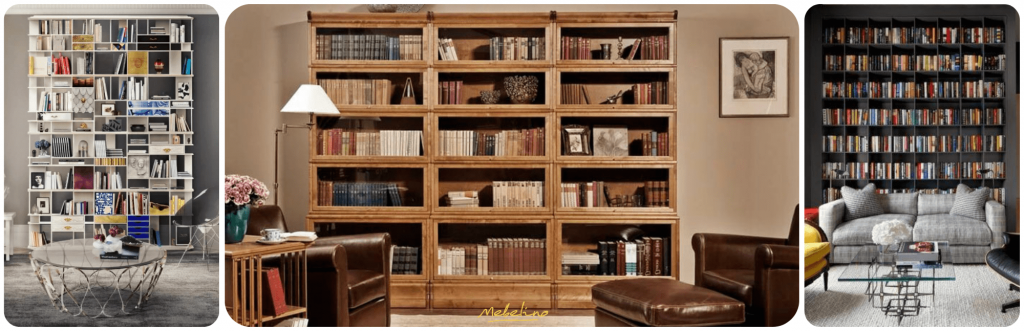 Книжный шкаф в интерьере