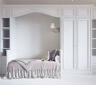 Очаровательная стенка с кроватью для комнаты девочки Md25083