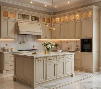 Кухня Бежевый люкс