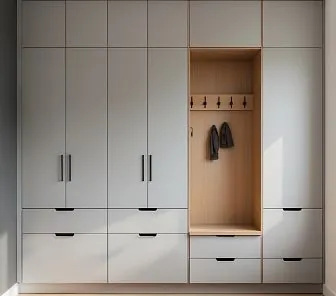 Минималистичная мебель для прихожей в скандинавском стиле