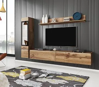 Корпусная мебель для маленькой гостиной под заказ G291