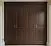 Шкаф из массива тёмного ореха с классическими филёнчатыми фасадами