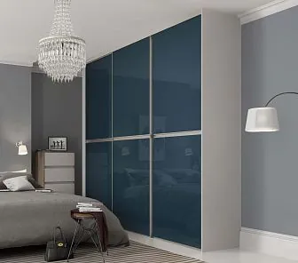 Роскошный корпусный шкаф в цвете морской волны SM 568