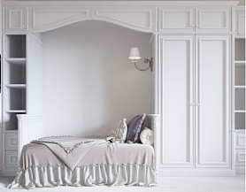 Очаровательная стенка с кроватью для комнаты девочки Md25083