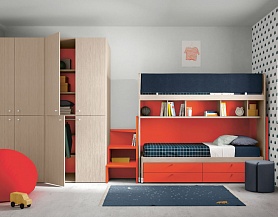 Разноцветная мебель для комнаты двух мальчиков Md304
