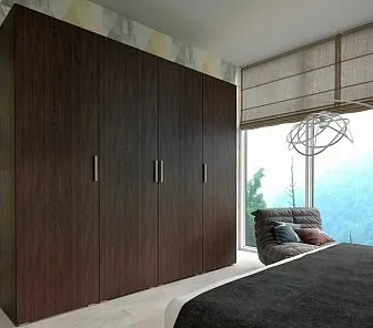 Большой шкаф цвета тёмного дерева G251