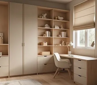 Минималистичный детский или подростковый гарнитур в скандинавском стиле