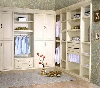 Гардеробный шкаф, встройка, с распашными дверями D255