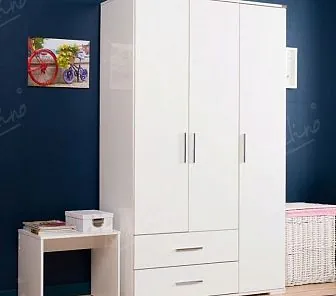 Деревянный шкаф с распашными дверями (консоли по бокам) SM 529