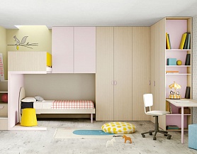Компактная детская мебель «модерн» кремового цвета Md301