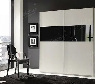 Корпусный двухцветный шкаф для гостиных и спален SM 287