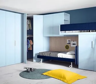 Мебель для детской небесно-голубого цвета Md156