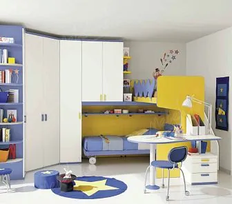 Современный гарнитур для комнаты двух школьников Md153