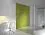 Встраиваемый глянцевый шкаф-купе в зеленом цвете D380