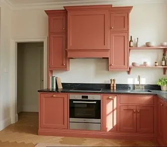 Угловая кухня в классическом английском стиле