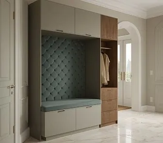 Прихожая с мягкой зоной для сидения