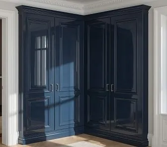 Угловой шкаф Глубокий Сапфир