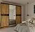 Стильный шкаф с темными акцентами и природным рисунком PC 313