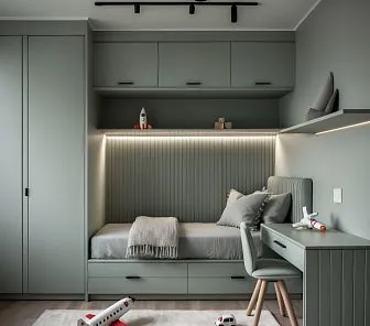 Стильный детский гарнитур в современном минималистичном стиле