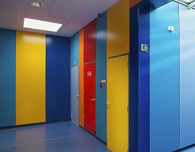 Разноцветная стеновая панель для ярких интерьеров ST22