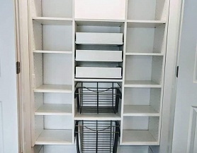 Встроенный шкаф в кладовку, K25037