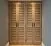 Четырёхдверный шкаф из массива натурального дуба с жалюзийными дверцами