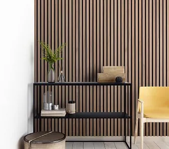 Деревянная акустическая панель «Орех» для стен и потолка ST109