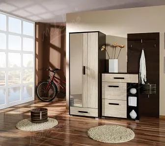 Прихожая с зеркальной вставкой в полный рост Е141