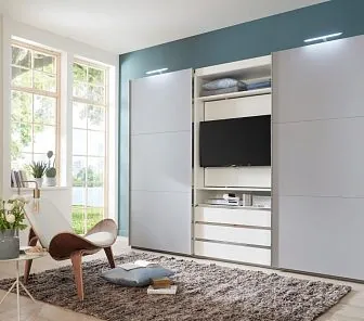 Корпусный шкаф с зоной для TV и подсветкой SM 576