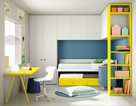  Детская комната с рабочим столом, удобное хранение вещей и игрушек, Md313