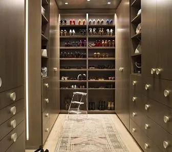 Открытая обувница до потолка для гардеробной комнаты G189