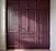 Встроенный шкаф матовый бордовый с фрезеровкой фасадов