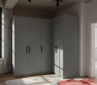 Угловой шкаф Лофт Графит