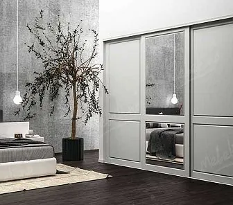 Шкаф-купе с патинированными фасадами D327