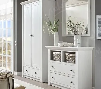 Высокий шкаф и тумба с карнизом  Е146