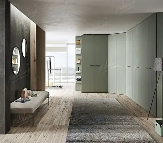 Большой угловой шкаф для просторных прихожих, PC657