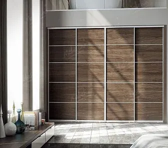 Встраиваемый шкаф-купе в экостиле D312