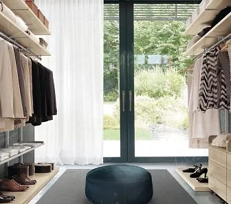 Стеллажи и тумбы для маленьких по ширине гардеробных PC554