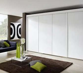 Большой корпусной шкаф с белым матовым фасадом SM 540