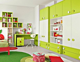 Комбинированная мебель для детской комнаты под заказ Md315