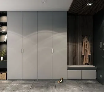 Распашной шкаф для прихожей или гардеробной D442