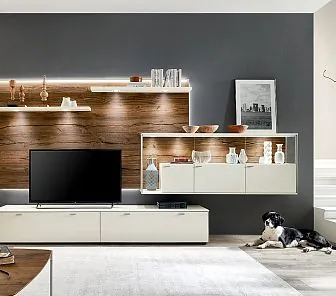 Стильная оригинальная гостиная с подсветкой G303