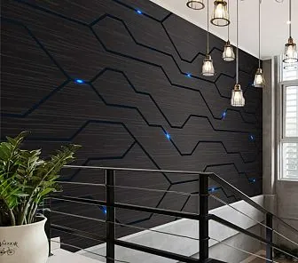 3D стеновая панель «Плата» с подсветкой ST127