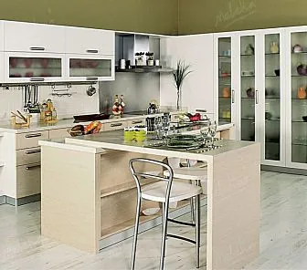 Островная кухня в современном стиле «минимализм» PC3724